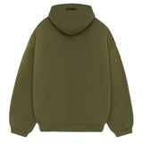 Polerón Fear of God Essentials Fleece 480 GSM FW24 - Verde Militar
