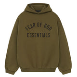 Polerón Fear of God Essentials Fleece 480 GSM FW24 - Verde Oliva