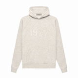 Polerón Fear of God Essentials 1977 Logo Flocado SS22 - Gris Claro
