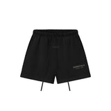 Short Fear of God Essentials Logo Metálico SS25 – Negro