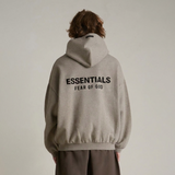 Polerón Fear of God Essentials Fleece FW24 - Gris Jaspeado