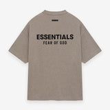 Polera Fear of God Essentials Jersey Crewneck FW24 - Gris Jaspeado Oscuro