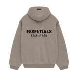 Polerón Fear of God Essentials Fleece FW24 - Gris Jaspeado